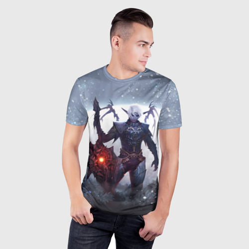 Мужская футболка 3D Slim Dark knight, цвет 3D печать - фото 3