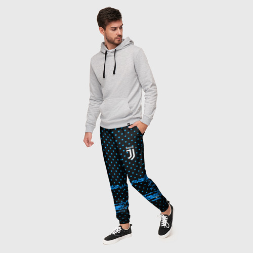 Мужские брюки 3D Juventus abstract collection, цвет 3D печать - фото 3