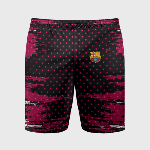 Мужские шорты спортивные Barcelona abstract collection, цвет 3D печать