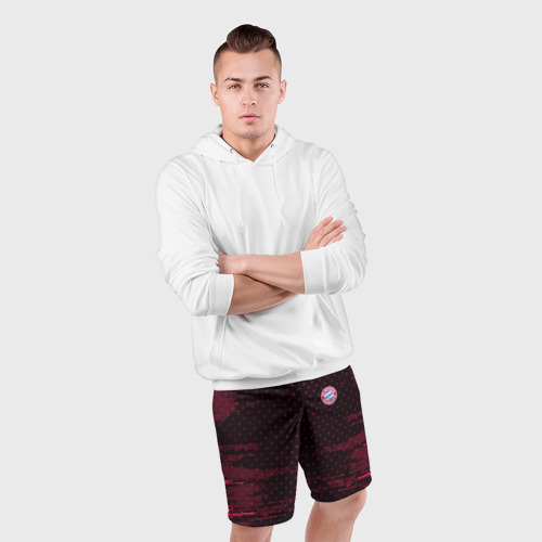Мужские шорты спортивные Bayern abstract collection, цвет 3D печать - фото 5