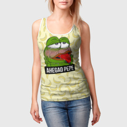 Женская майка 3D Ahegao Pepe - фото 2