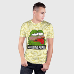 Мужская футболка 3D Slim Ahegao Pepe - фото 2