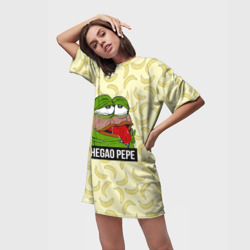 Платье-футболка 3D Ahegao Pepe - фото 2