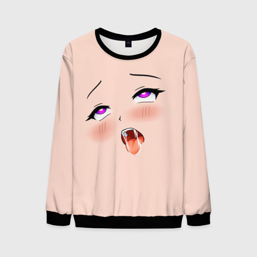 Мужской свитшот 3D Ahegao Face Фото 01 Мужской свитшот 3D Ahegao Face Фото 01