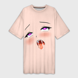 Платье-футболка 3D Ahegao pick