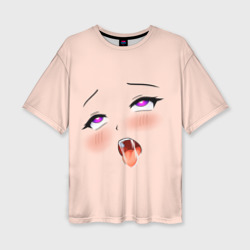 Женская футболка oversize 3D Ahegao pick