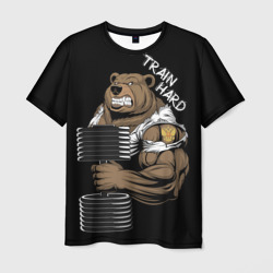 Train hard – Мужская футболка 3D с принтом купить со скидкой в -26%