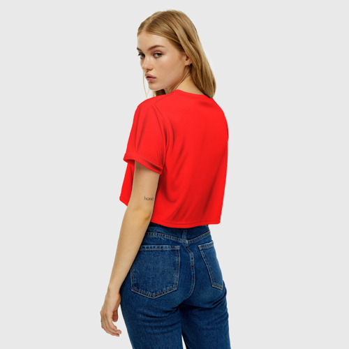 Женская футболка Crop-top 3D Райан Гослинг 3, цвет 3D печать - фото 5