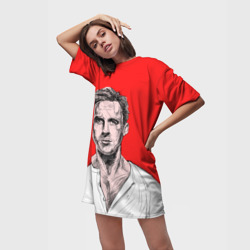 Платье-футболка 3D Райан Гослинг 3 - фото 2