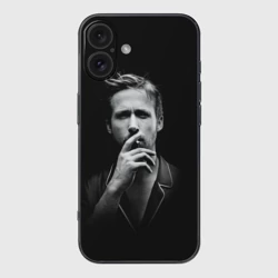Чехол для iPhone 16 силиконовый с защитой камеры Ryan Gosling