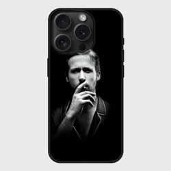 Чехол силиконовый для Apple iPhone 15 Pro Мax матовый Ryan Gosling