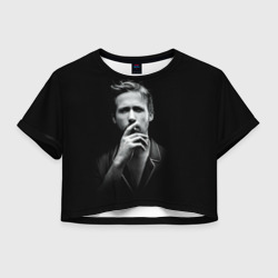 Женская футболка Crop-top 3D Ryan Gosling