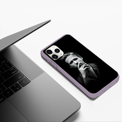 Чехол для iPhone 11 Pro Max матовый Ryan Gosling, цвет серый - фото 5