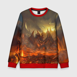 Детский свитшот 3D Fire Dragon