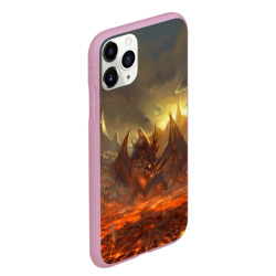 Чехол для iPhone 11 Pro Max матовый Fire Dragon - фото 2