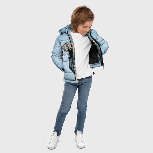 Зимняя куртка для мальчиков 3D Райан Гослинг 11, цвет черный - фото 5