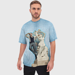 Мужская футболка oversize 3D Райан Гослинг 11 - фото 2