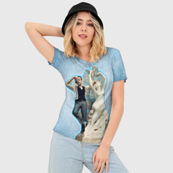 Женская футболка 3D Slim Райан Гослинг 11 - фото 2