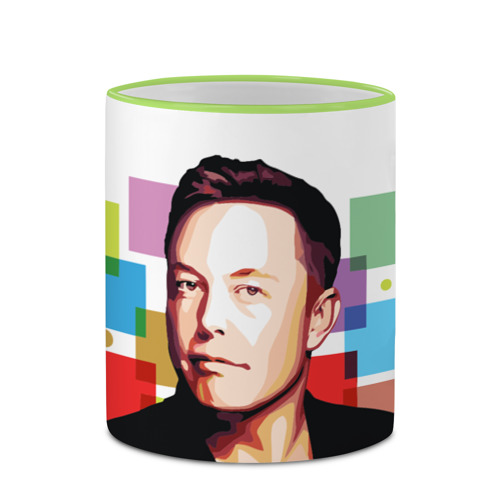 Кружка с полной запечаткой Илон Маск, цвет Кант светло-зеленый - фото 4
