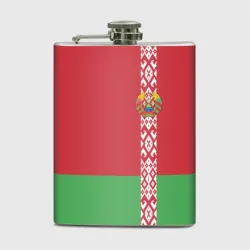 Фляга Белоруссия, лента с гербом