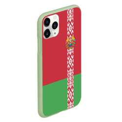 Чехол для iPhone 11 Pro матовый Белоруссия, лента с гербом - фото 2