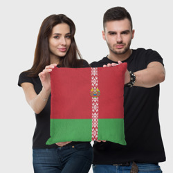 Подушка 3D Белоруссия, лента с гербом - фото 2