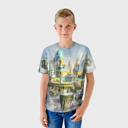Детская футболка 3D Город в небе - фото 2