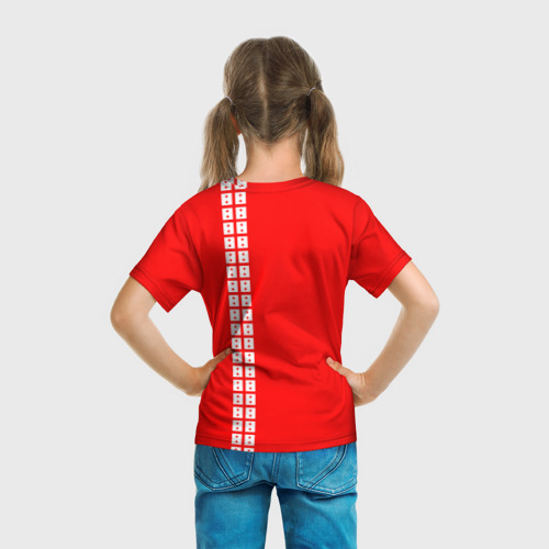 Детская футболка 3D Грузия, лента с гербом, цвет 3D печать - фото 6