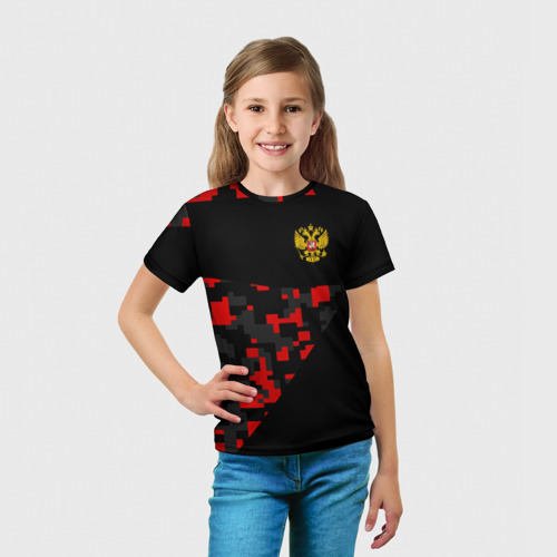 Детская футболка 3D RUSSIA SPORT       , цвет 3D печать - фото 5