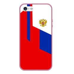 Чехол для iPhone 5/5S матовый Russia sport