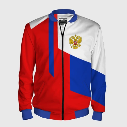 Мужской бомбер 3D Russia sport