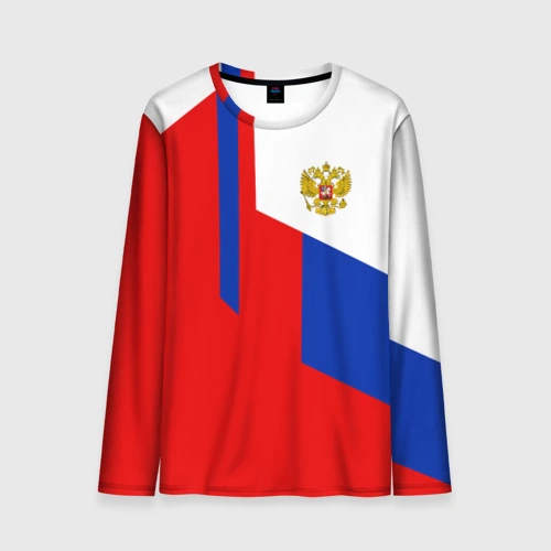 Мужской лонгслив 3D Russia sport