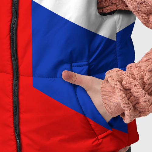 Детский жилет утепленный 3D Russia sport, цвет светло-серый - фото 6