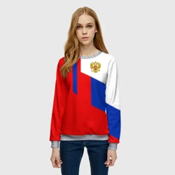 Женский свитшот 3D Russia sport - фото 2