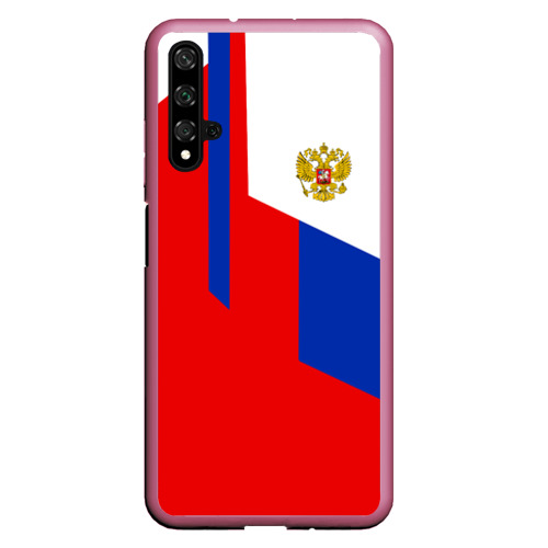 Чехол для Honor 20 Russia sport, цвет малиновый