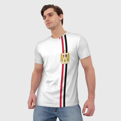 Мужская футболка 3D Египет, лента с гербом, цвет 3D печать - фото 3