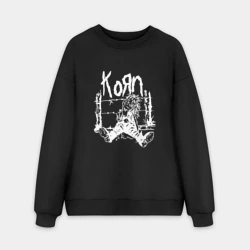 Мужской свитшот oversize без начеса хлопок Korn