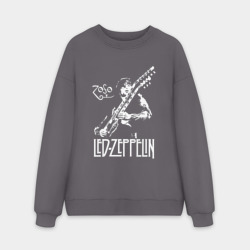 Мужской свитшот oversize без начеса хлопок Led Zeppelin