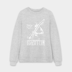Мужской свитшот oversize без начеса хлопок Led Zeppelin