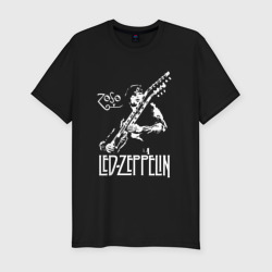 Мужская футболка хлопок Slim Led Zeppelin