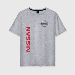 Nissan – Женская футболка хлопок Oversize с принтом купить со скидкой в -16%