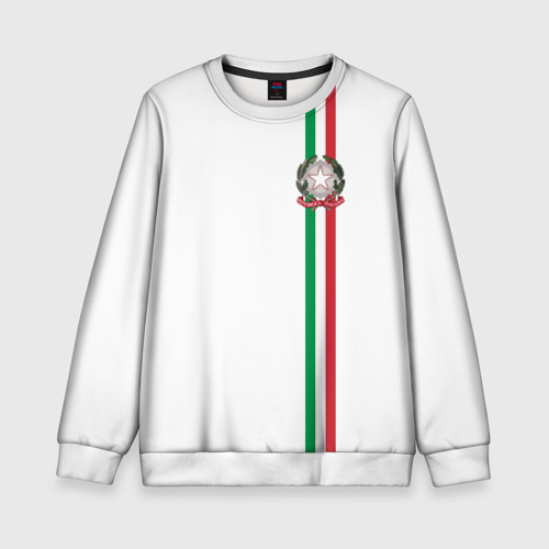 Детский свитшот 3D Италия, лента с гербом, цвет 3D печать