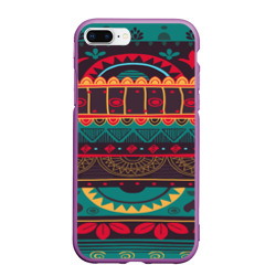 Чехол для iPhone 7Plus/8 Plus матовый Мексиканский орнамент