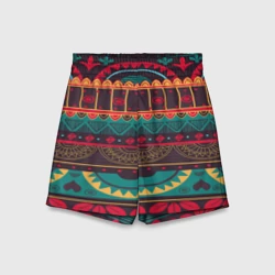Детские спортивные шорты 3D Мексиканский орнамент