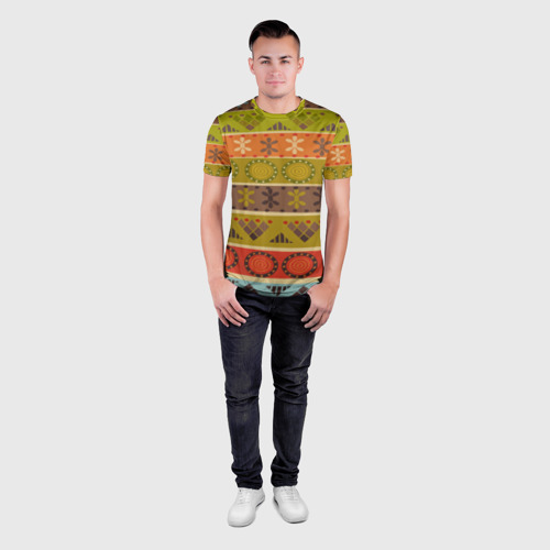 Мужская футболка 3D Slim Мексиканский стиль, цвет 3D печать - фото 4