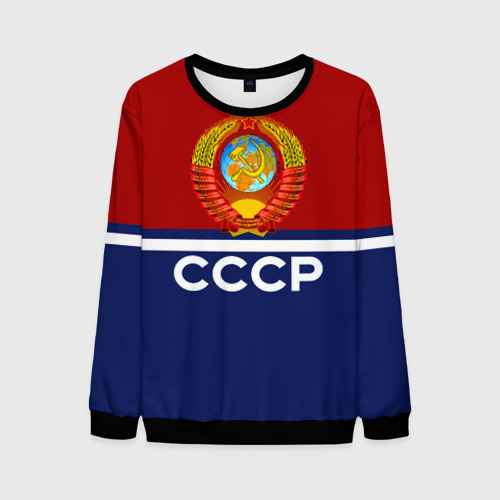 Мужской свитшот 3D СССР, цвет черный