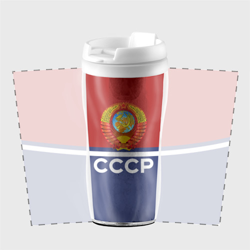 Термокружка-непроливайка СССР, цвет белый - фото 2