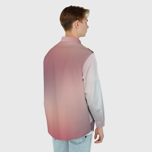Мужская рубашка oversize 3D с принтом Konosuba в шляпе, вид сзади #2