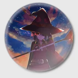 Значок Konosuba с посохом