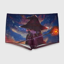 Мужские купальные плавки 3D Konosuba с посохом